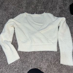 ANTHROPOLOGIE fuzzy lounge top